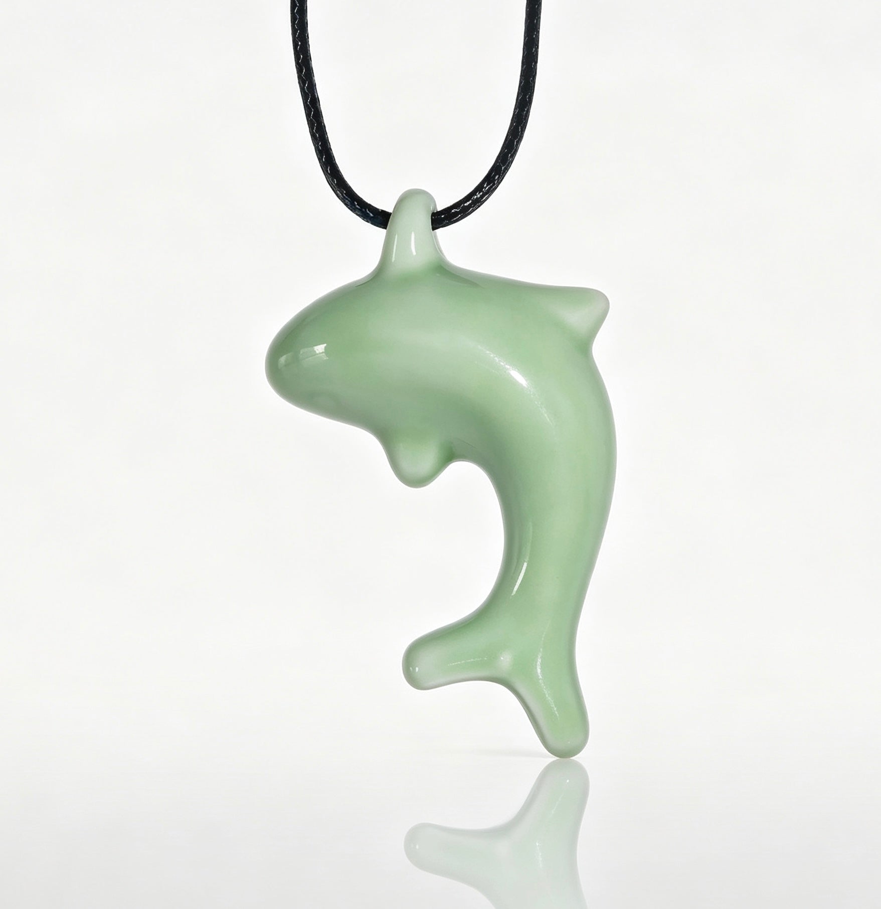 Seafoam - Dolphin Whistle Pendant Necklace